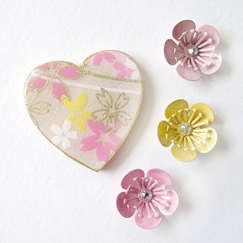 Blossom Washi Paper Floral Brooch, 2 of 5