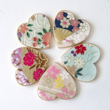 Blossom Washi Paper Floral Brooch, 5 of 5