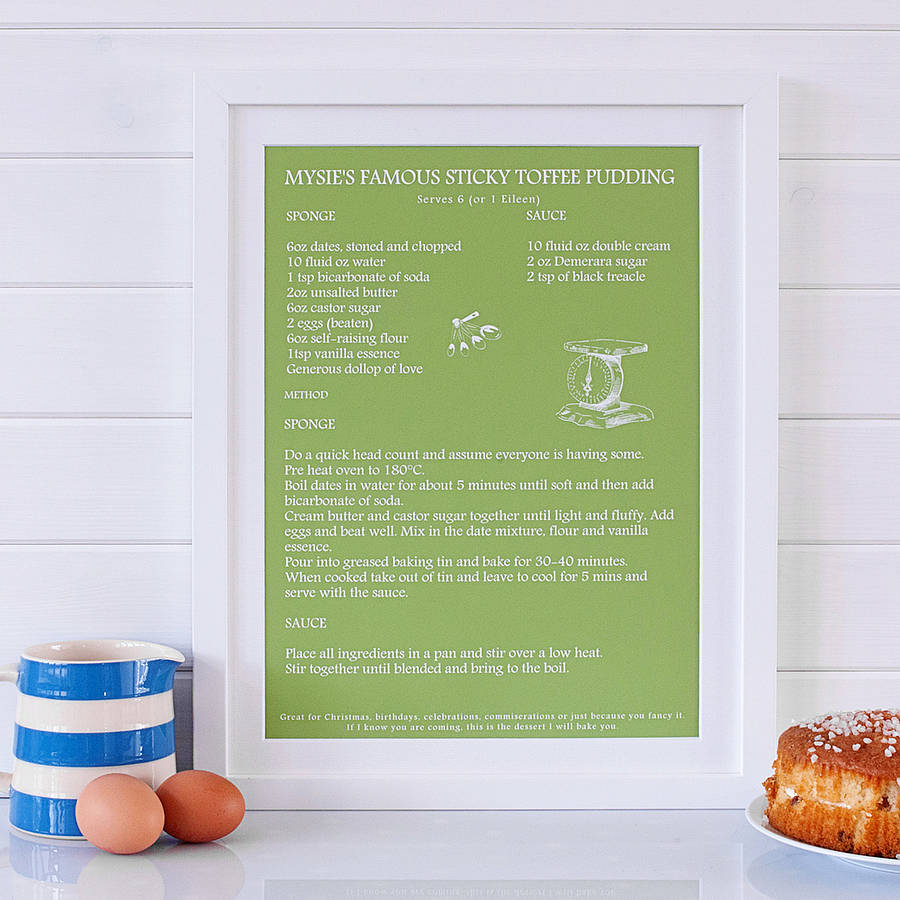 Personalised signature Dish Print By Betsy Benn Notonthehighstreet