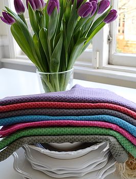 Colourful Hand Woven Cotton Hamam Hand Towel, 2 of 12