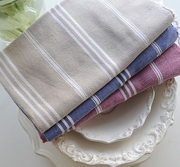 Hand Woven Cotton Hand Hammam Towel, 11 of 12