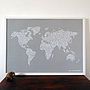 Large Map Of The World With Heart Stickers, thumbnail 3 of 4