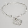Silver Bracelet With Personalised Charm, thumbnail 2 of 5
