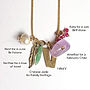 Personalised Family Birthstone Charm Necklace, thumbnail 3 of 11