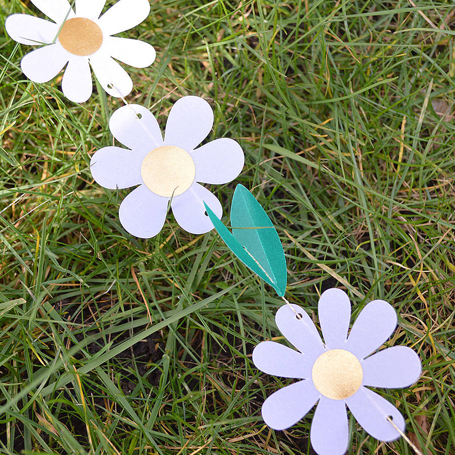 springtime daisy garland by popbox party | notonthehighstreet.com