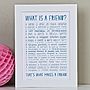 Personalised Friend Print With Friend Poem, thumbnail 7 of 9