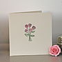 Handmade Roses Bouquet Card, thumbnail 1 of 4
