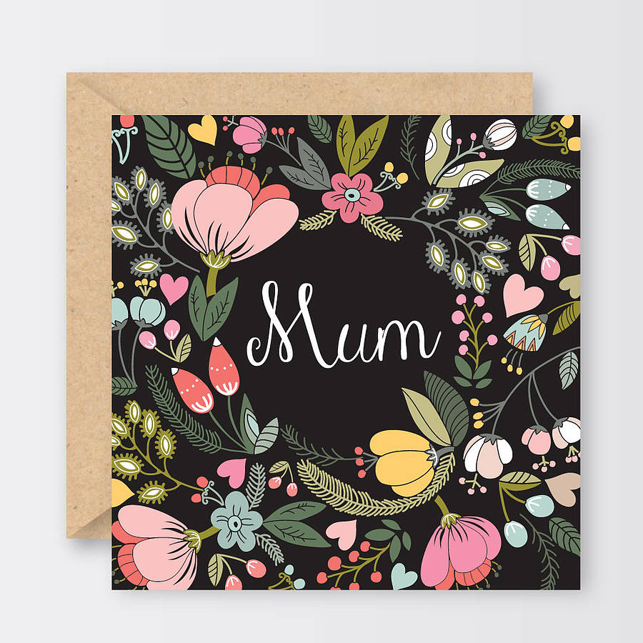 'mum' Mother's Day Card By Burnish Home