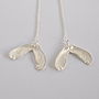 Sterling Silver Sycamore Hanging Earrings, thumbnail 1 of 4