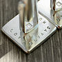 Personalised Hammered Texture Recycled Silver Cufflinks, thumbnail 3 of 7