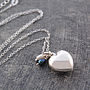 Heart Locket Sterling Silver Necklace With Pearl, thumbnail 7 of 11