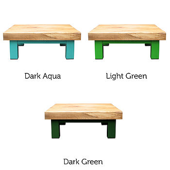 Oak And Iron Large Square Coffee Table, 8 of 12