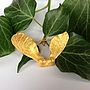 Gold Sycamore Seed Brooch, thumbnail 1 of 3