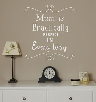 'Practically Perfect' Wall Sticker, 2 of 6