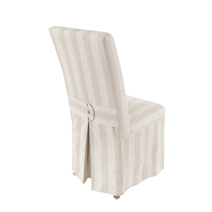 French Country Linen Covered Dining Chair By The Orchard Furniture Notonthehighstreet Com