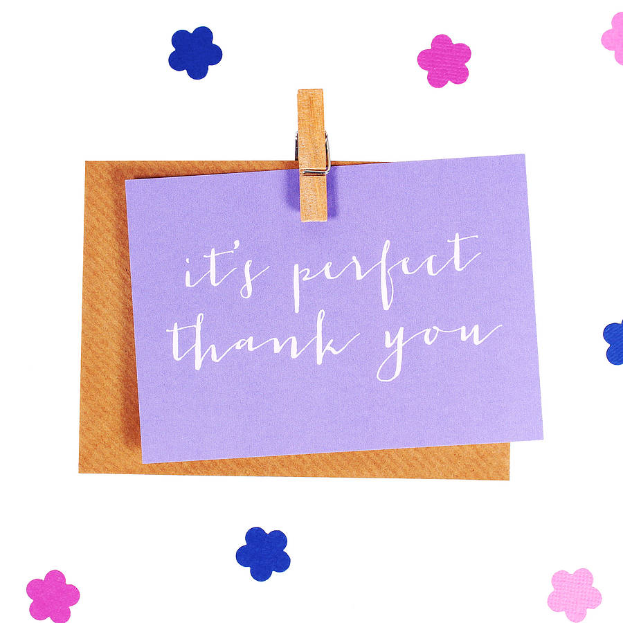 Mini 'Thank You' Notecards By Studio 9 Ltd | notonthehighstreet.com