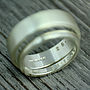 His And Hers Personalised Recycled Gold Wedding Bands, thumbnail 2 of 5