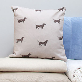 sausage dog shaped cushion