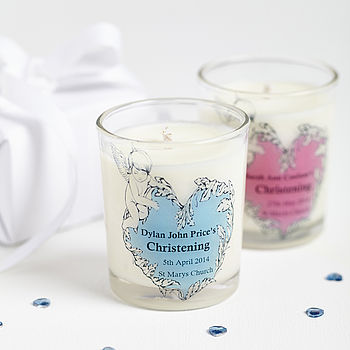 Christening Party Personalised Candle Favours, 2 of 4