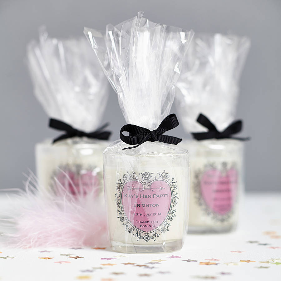 Hen Party Favour Personalised Candle, 1 of 4