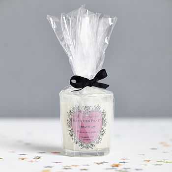 Hen Party Favour Personalised Candle, 4 of 4