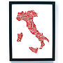 Gastronomy Map Print Set A3, thumbnail 10 of 11