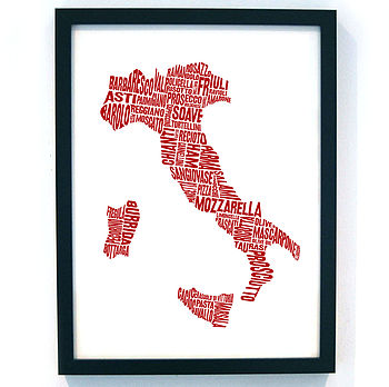 Gastronomy Map Print Set A3, 10 of 11