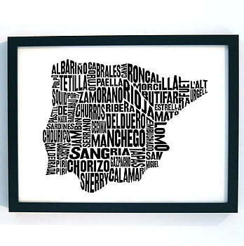 Gastronomy Map Print Set A3, 11 of 11
