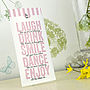 'Laugh, Drink, Smile' Wedding Invitation, thumbnail 11 of 12