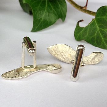 Sterling Silver Sycamore Seed Cufflinks, 2 of 3