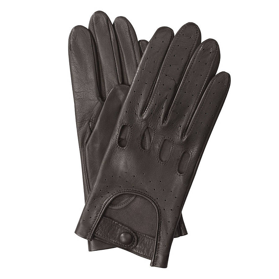 nina. women's classic leather driving gloves by southcombe gloves ...