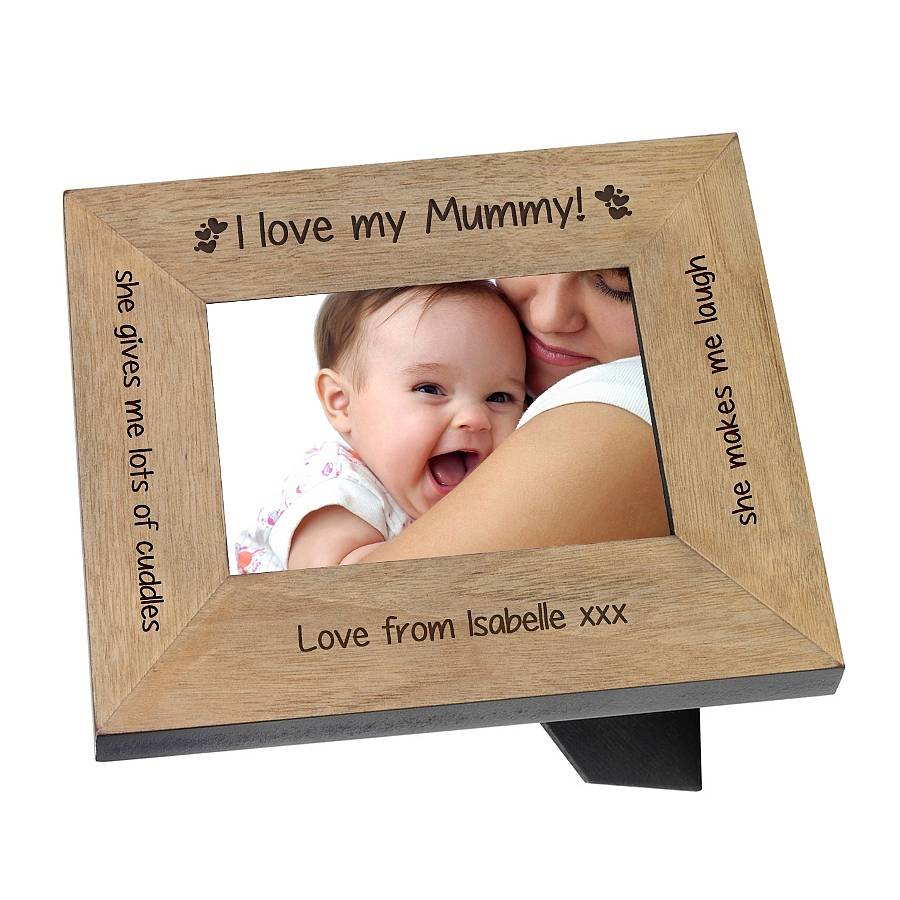 Personalised I Love Or We Mummy Frame By Babyfish Personalised I Love Or We Mummy Frame