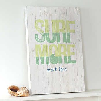 'Surf More Work Less' Graphic Art Print For Surfer, 4 of 7