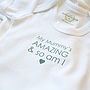 'Awesome And So Am I' Cotton Babygrow, thumbnail 5 of 5