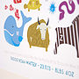 Personalised Children's Animal Alphabet Print, thumbnail 3 of 6