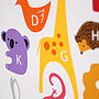 Personalised Children's Animal Alphabet Print, thumbnail 5 of 6