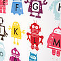 Personalised Children's Robot Alphabet Print, thumbnail 6 of 7