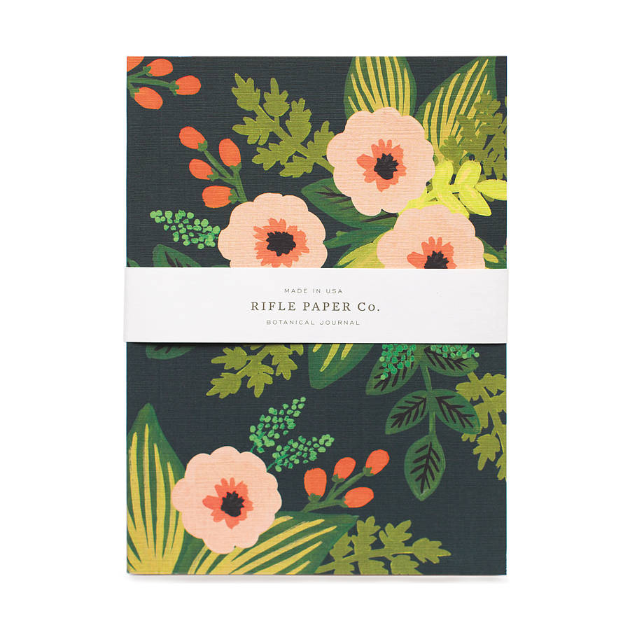 Jardin Green Botanical Journal Notebook By Little Baby Company 