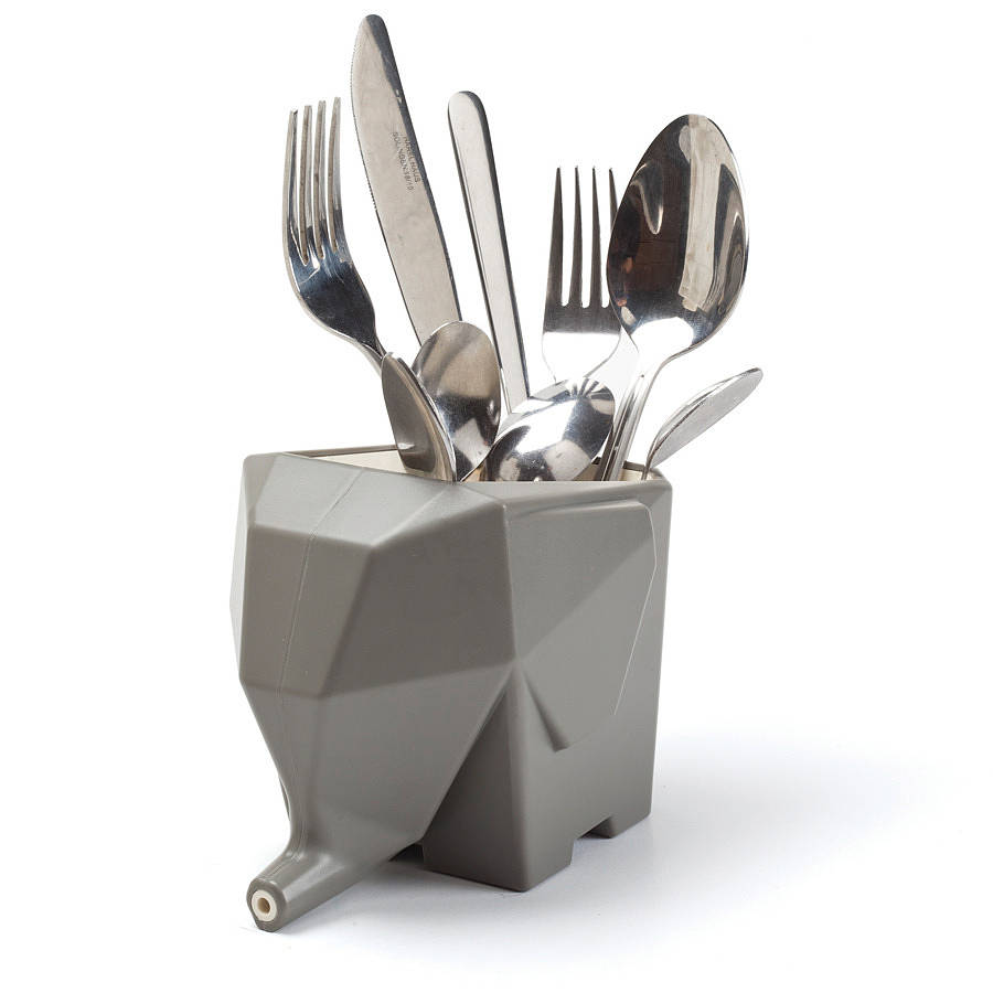 Jumbo The Cutlery Drainer Grey By Luckies