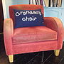 Grandad's Chair Cushion 100% Supersoft Merino, thumbnail 1 of 4