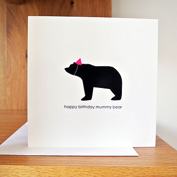 Happy Birthday Mummy Bear Card, 7 of 9