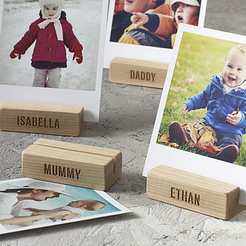 Personalised Family Tree Wooden Photo Block, 4 of 4