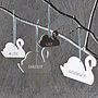 Personalised Swan Family Decoration, thumbnail 3 of 9