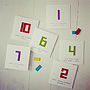 Personalised Building Block Age Birthday Card, thumbnail 9 of 9