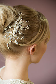 Betsy Crystal And Pearl Hair Comb, 4 of 5