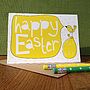 Children's Personalised Easter Card With Sticker, thumbnail 1 of 6