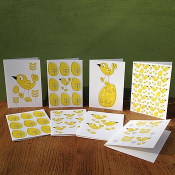 A Pack Of Easter Card Notelets With Stickers, 8 of 12