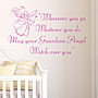 Guardian Angel Wall Sticker Quote, thumbnail 2 of 5
