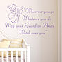 Guardian Angel Wall Sticker Quote, thumbnail 1 of 5