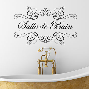 Boudoir Or Salle De Bain Wall Sticker, 4 of 10